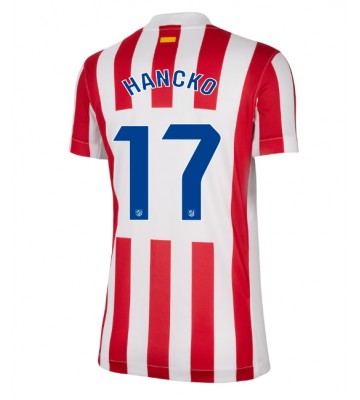 Atletico Madrid David Hancko #17 Hjemmebanetrøje Dame 2025-26 Kortærmet
